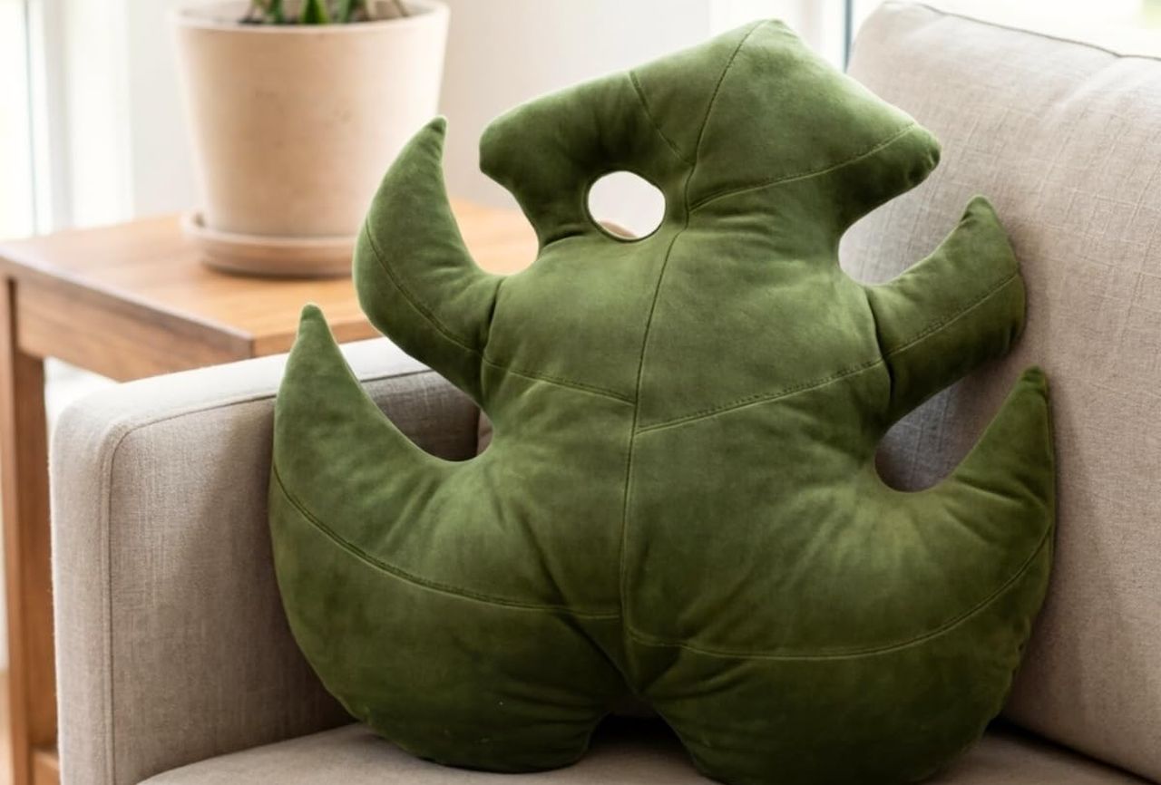 Monstera Leaf Pillow