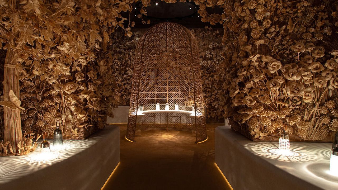 Mouth-Blown glass Dior Corolle lamps - 1