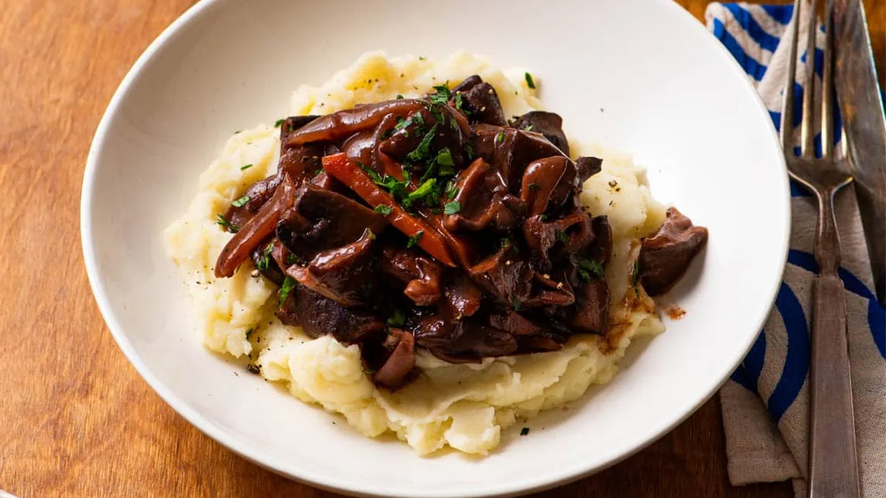 Mushroom Bourguignon