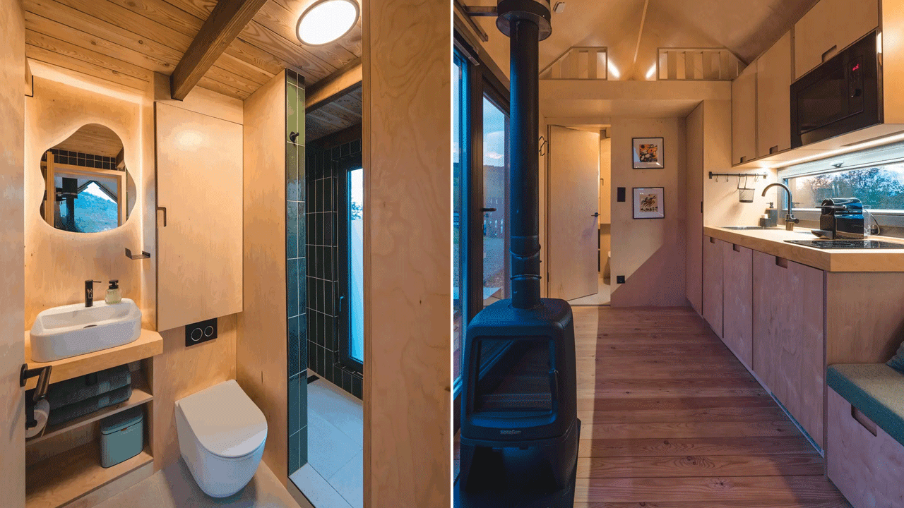 NestOff Prefab Tiny House cabin - interior 1