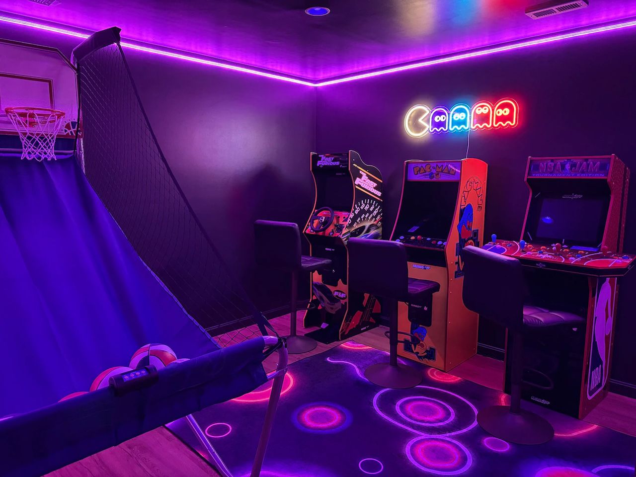 Oceanfront Home_arcade room