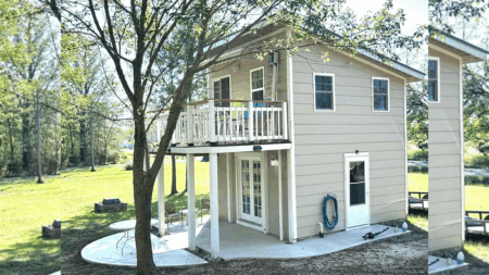 Ohio Dad Builds Two-Story DIY Tiny Home