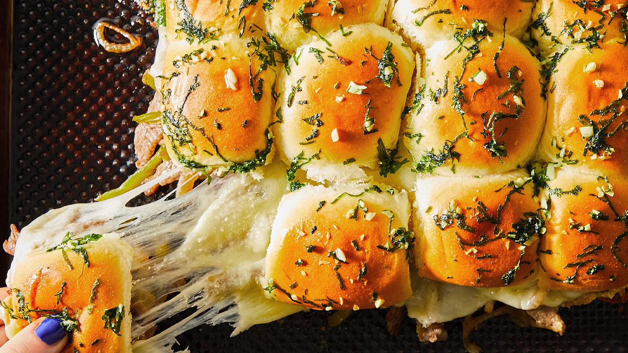 Philly Cheesesteak Sliders