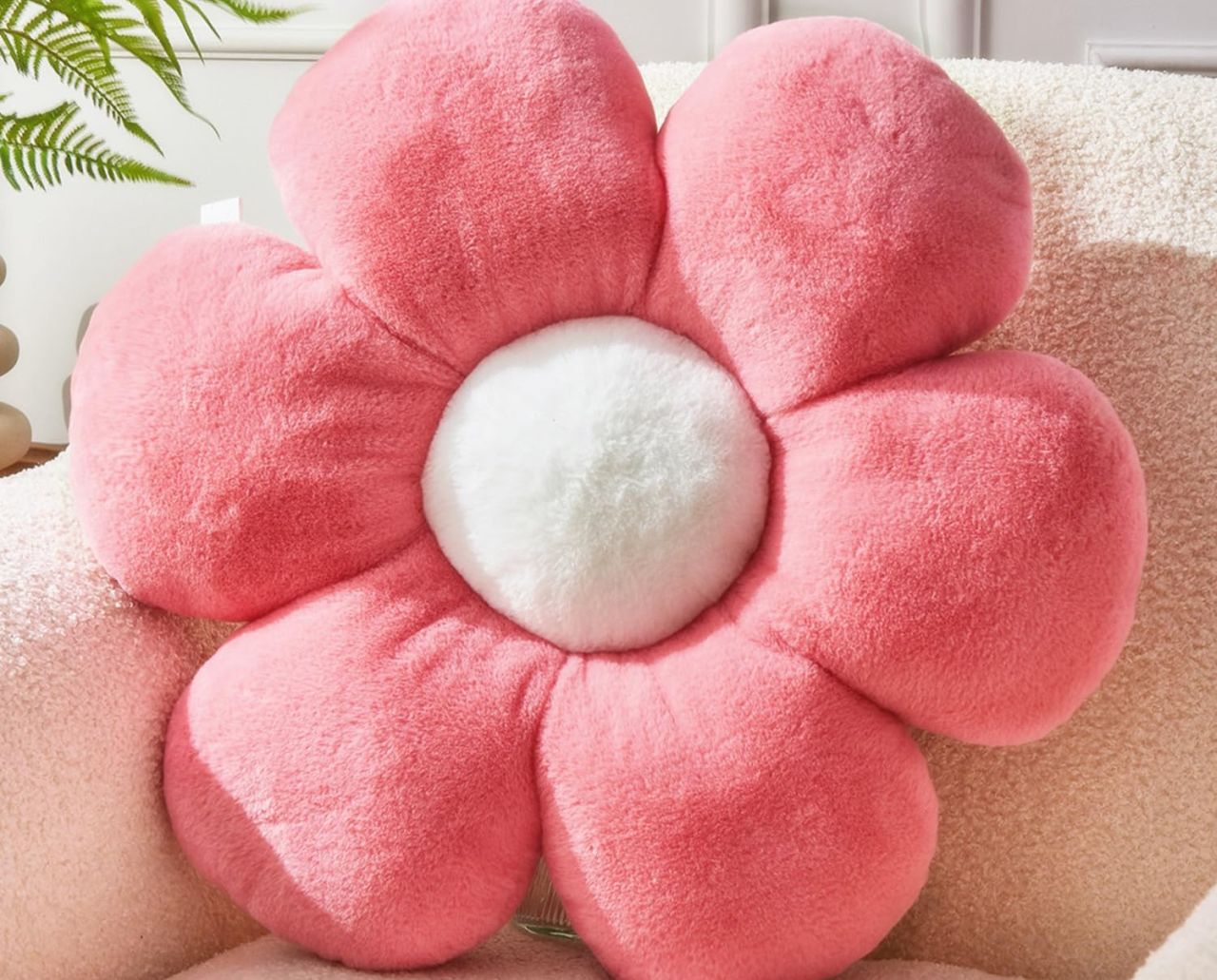 Pink Flower Pillow