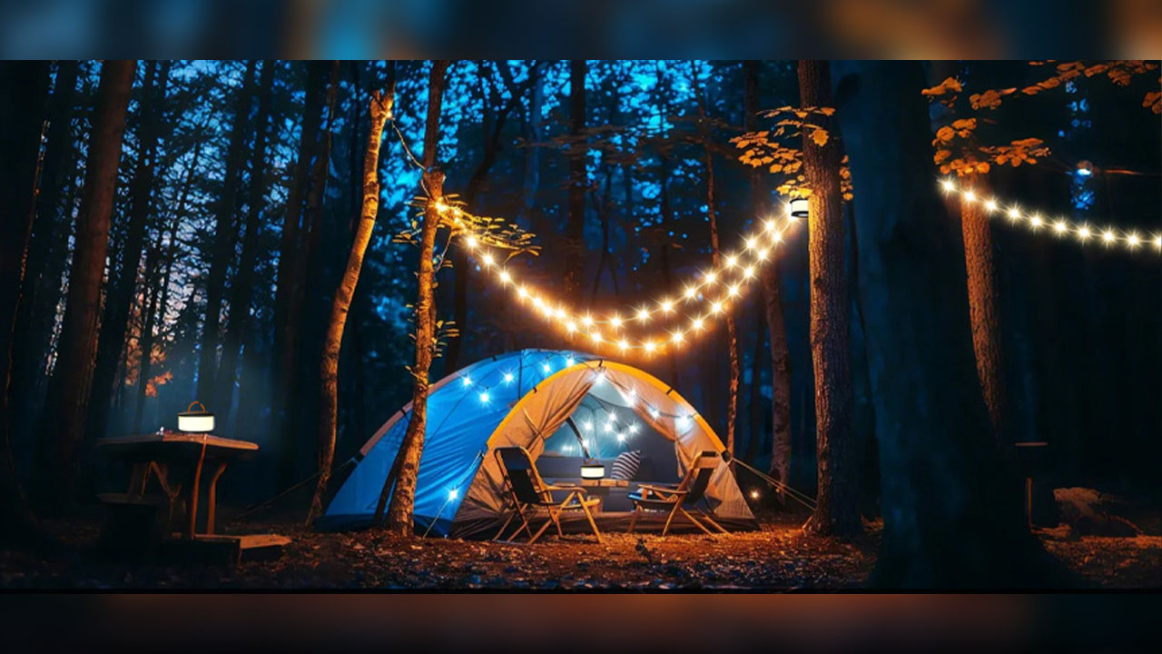 Retractable Camping String Lights