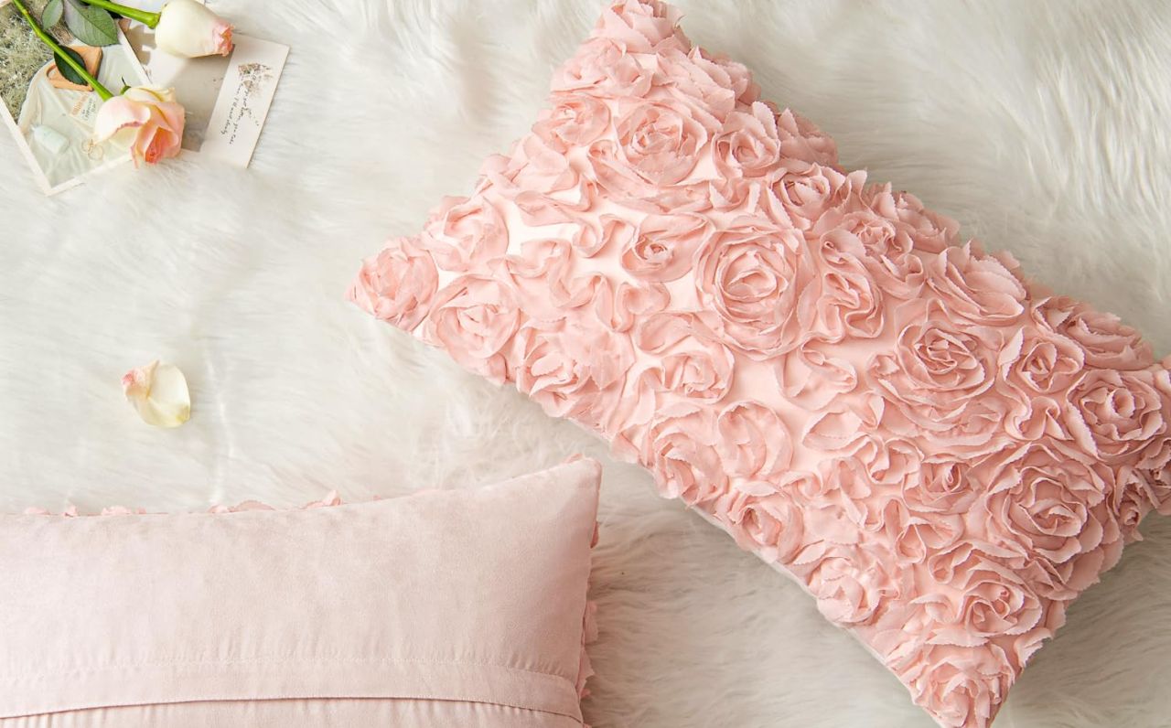 Rose Flower Pillow