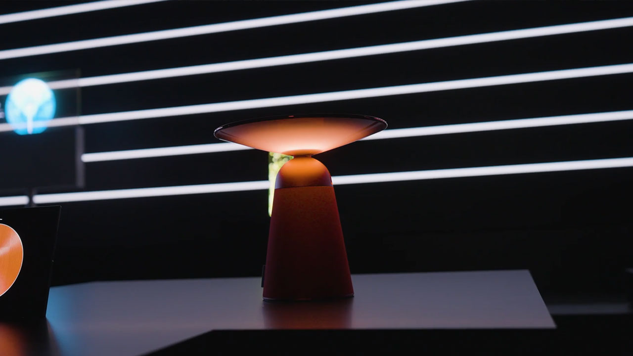 Samsung Showcases its OLED-Faced Desktop Robot Concept at Milan Design Week 2026 - works as lamp