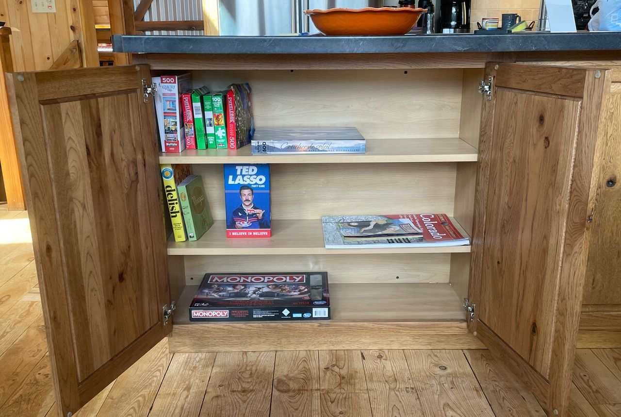 Secluded Mountain Cabin_Board Games and Books