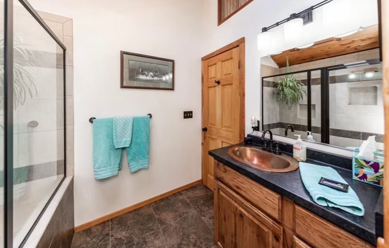 Secluded Mountain Cabin_First Bathroom