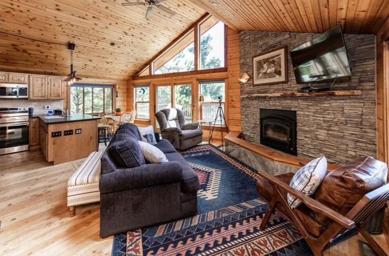 Secluded Mountain Cabin_Living Room