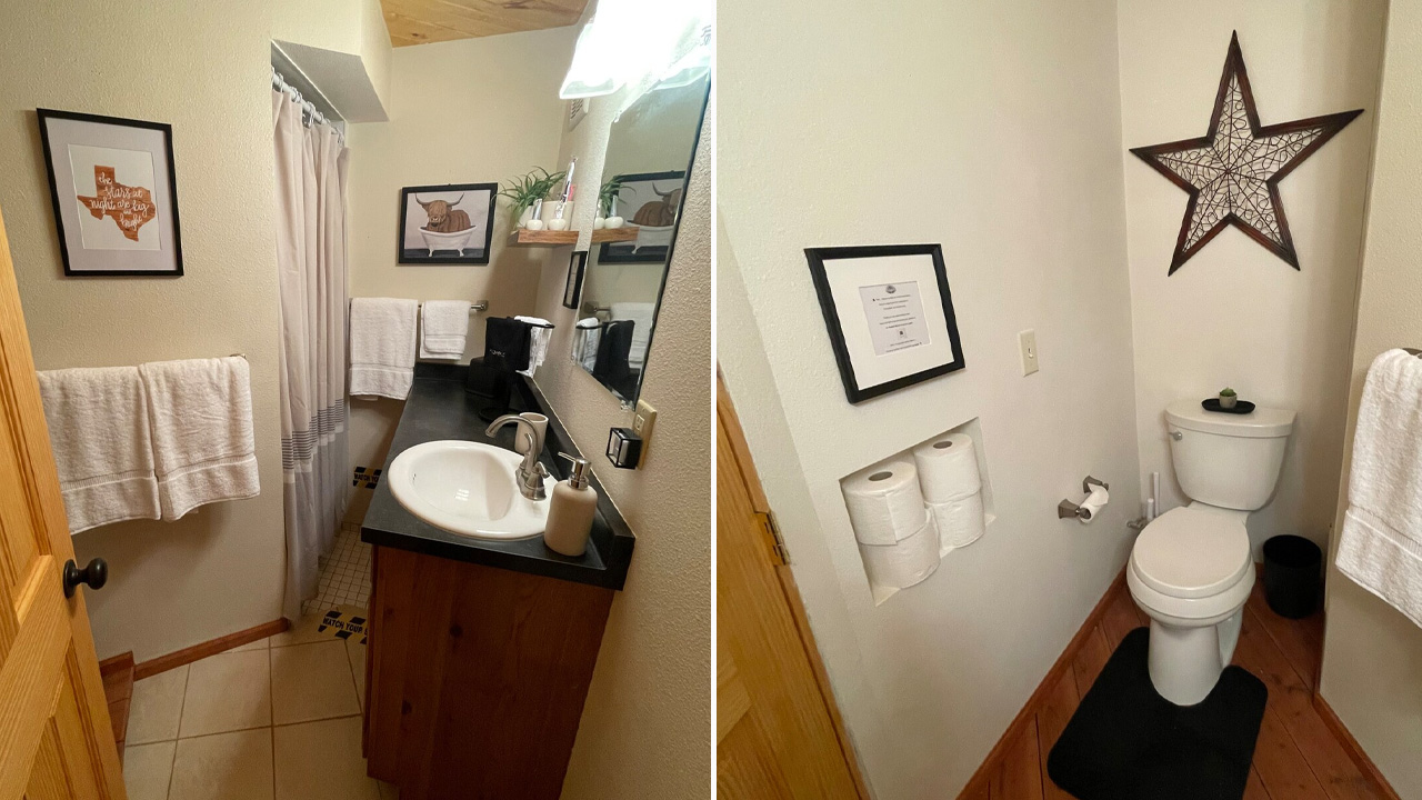 Secluded Mountain Cabin_second bathroom