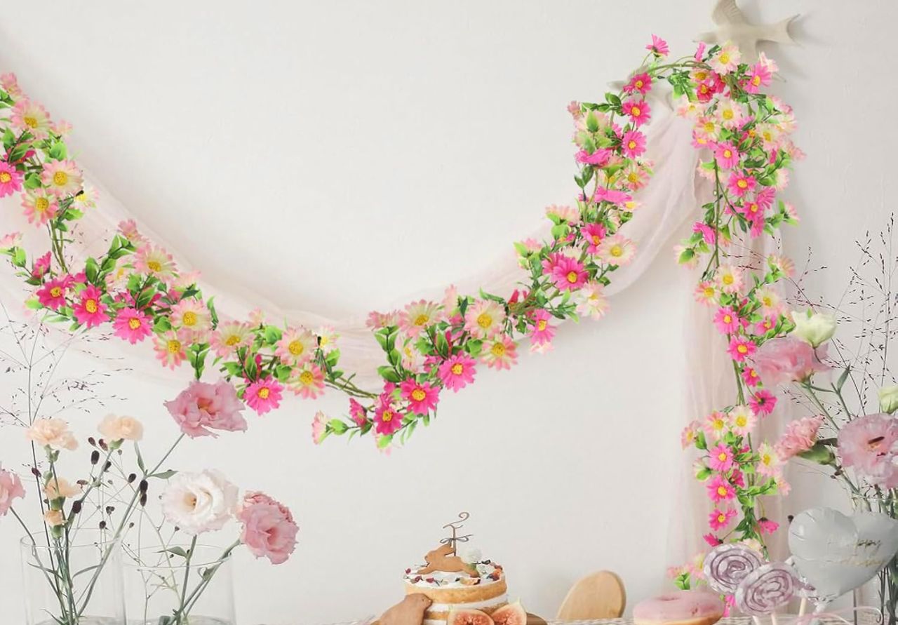 Silk Flower Garland
