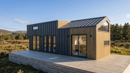 Soma Tiny House is 32 ft. Mansion on Wheels for True Family Downsized Living Soma tiny house exterior