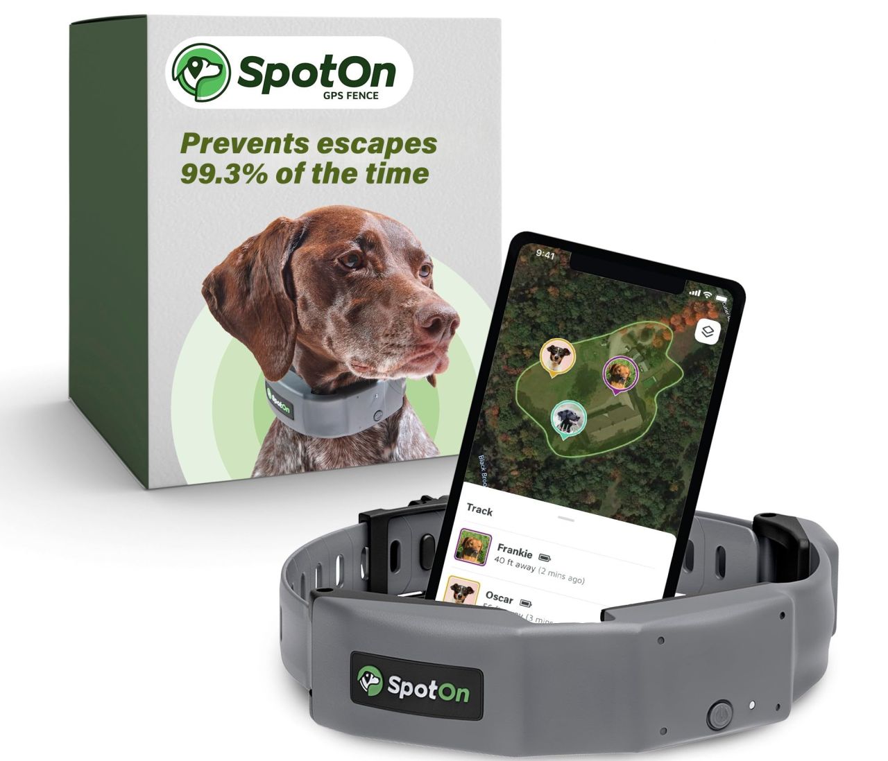 SpotOn GPS Wireless Dog Fence Collar