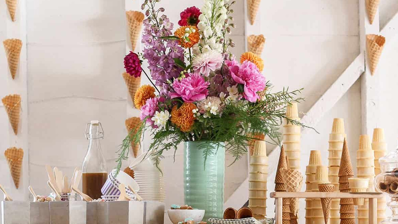 Spring floral arrangements