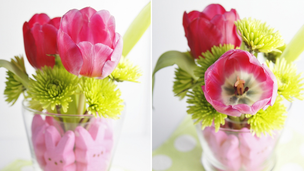 Spring floral arrangements