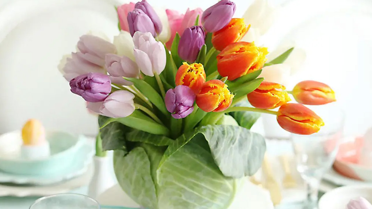 Spring floral arrangements