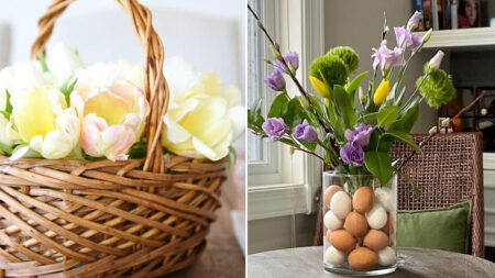Spring floral arrangements