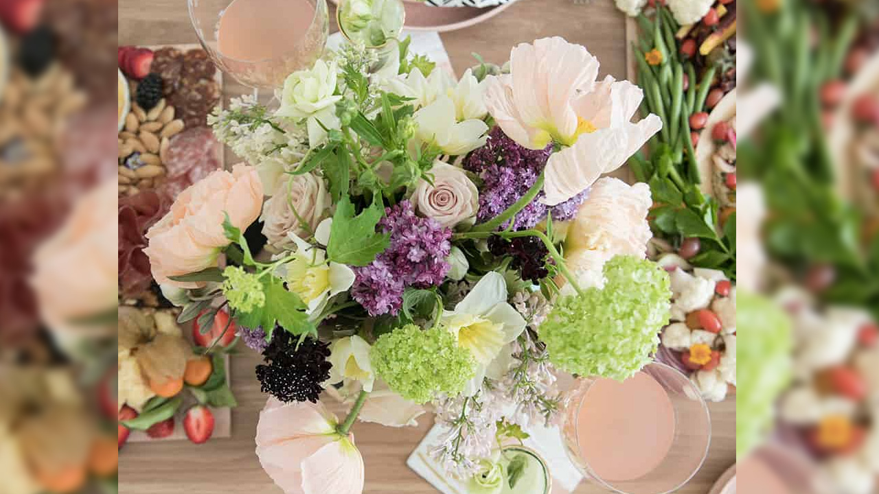 Spring floral arrangements