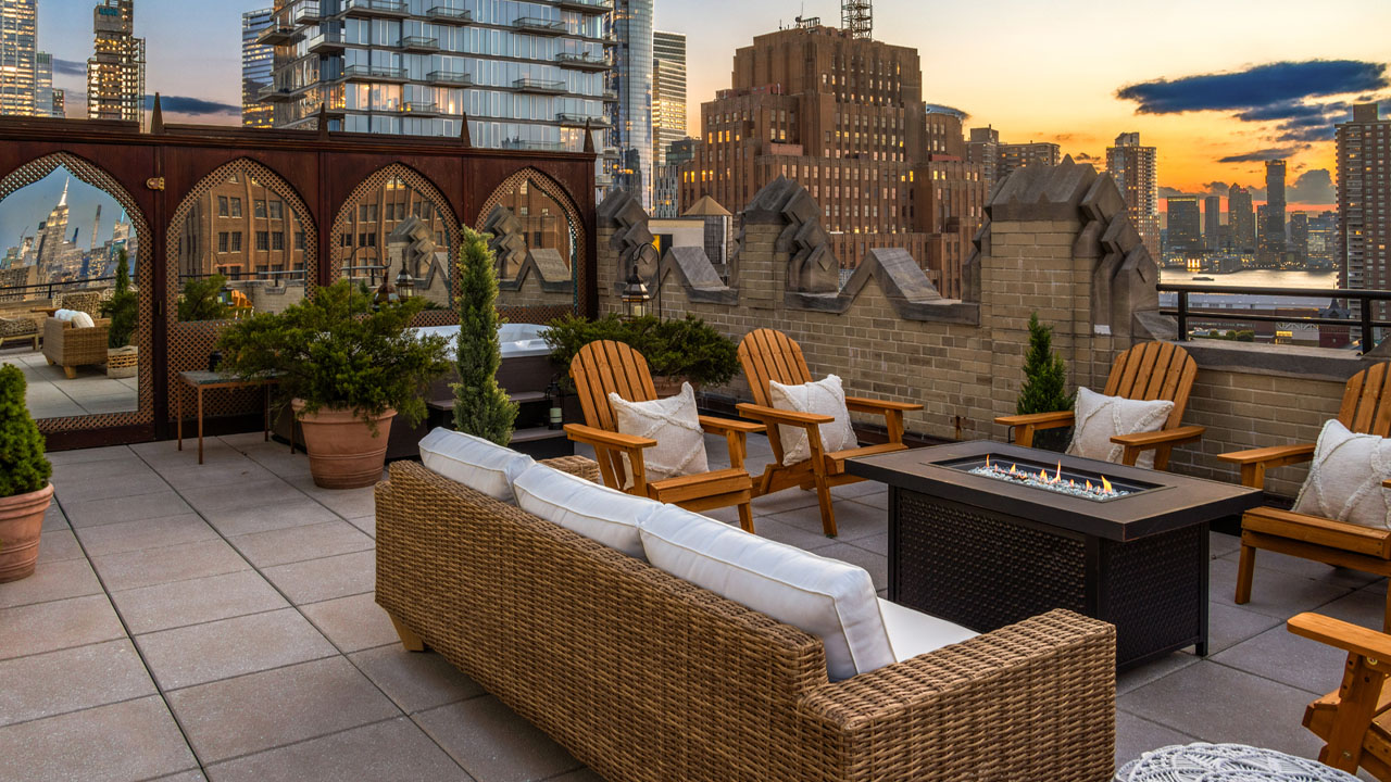 The Moroccan-themed sunroom