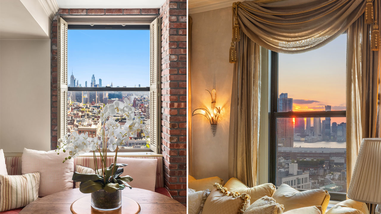 The windows beautifully frame the city views