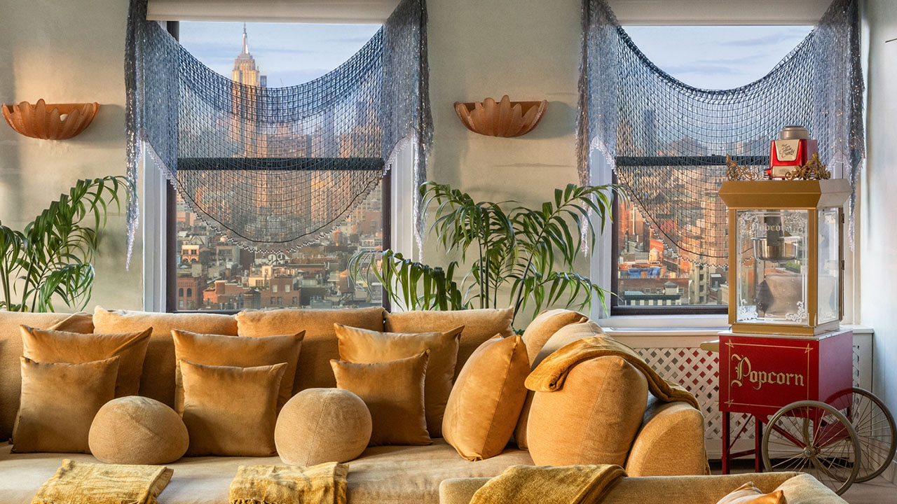 The oversized windows bring in plenty sunlight