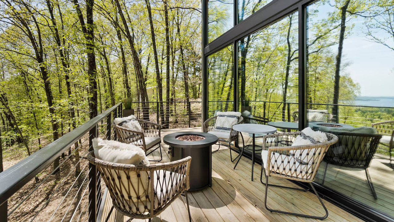 Two-Bedroom Missouri Tiny House - covered deck