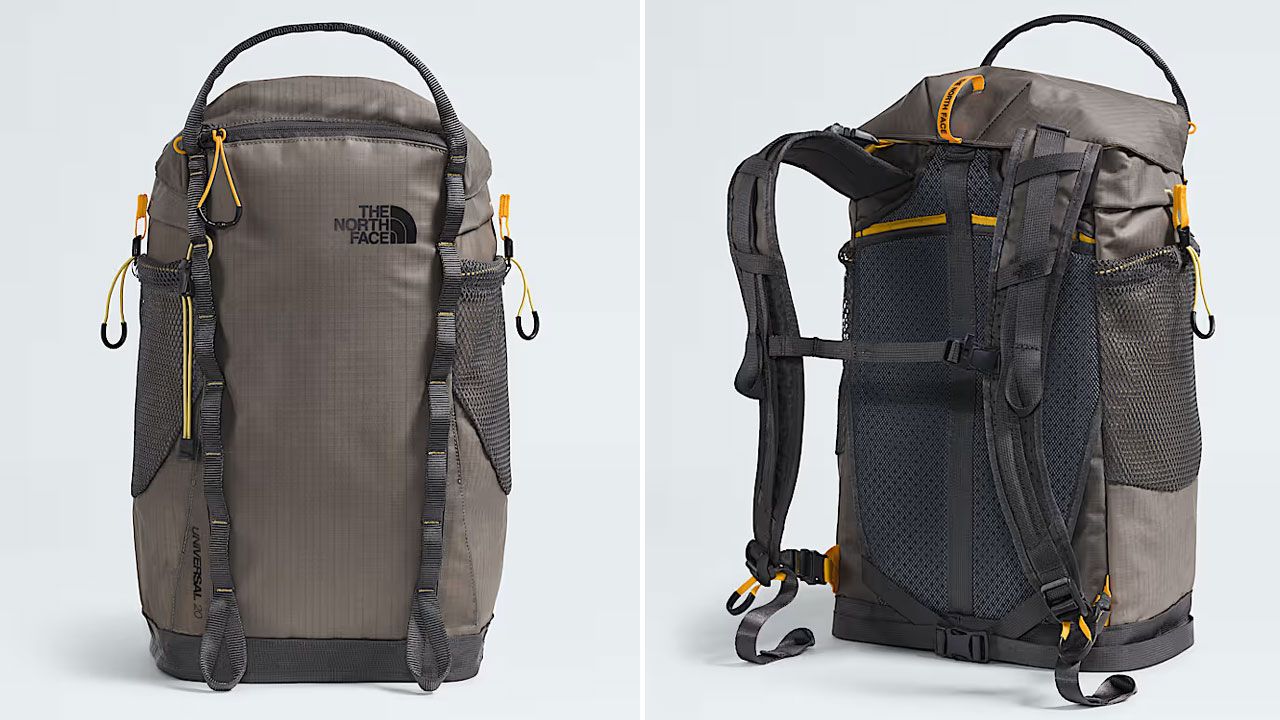 Universal Daypack by The Noth Face- front and back view