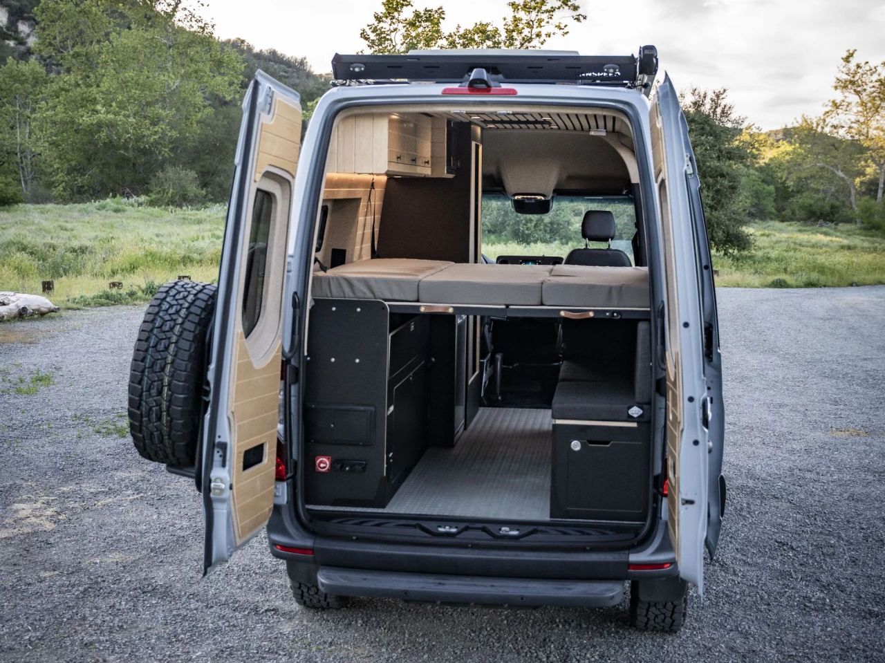 Vanspeed Album Camper Van With Multifunctional Layout - rear bed with storage underneath