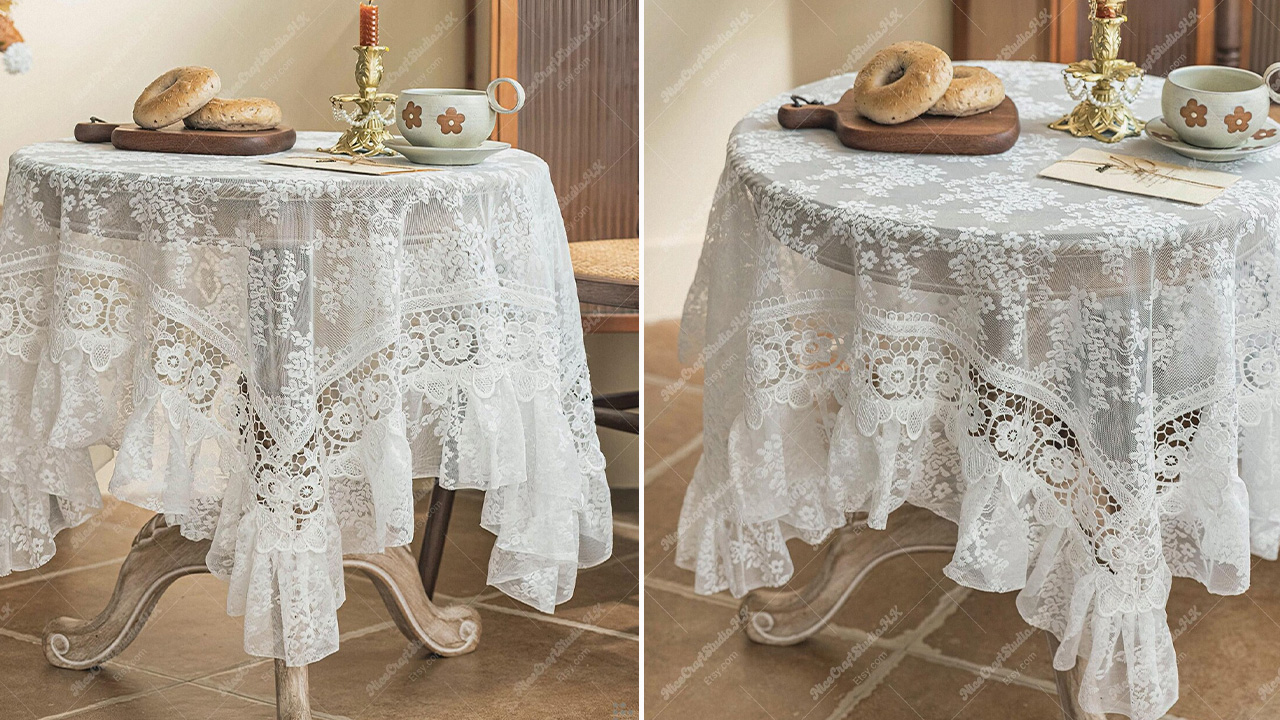 White Lace Tablecloth