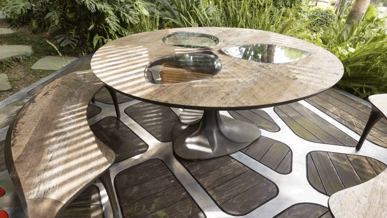 Zaha Hadid VOLU Dining Pavilion - furniture