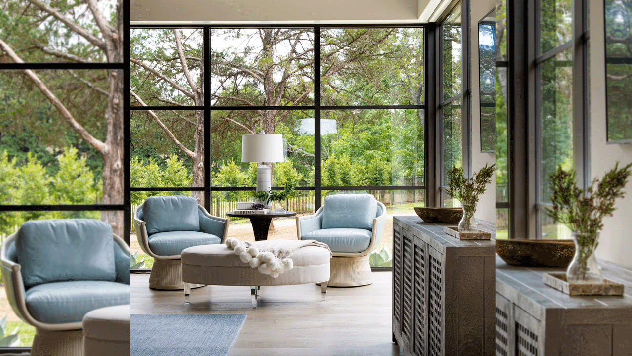 sunroom design - Floor-to-Ceiling Windows