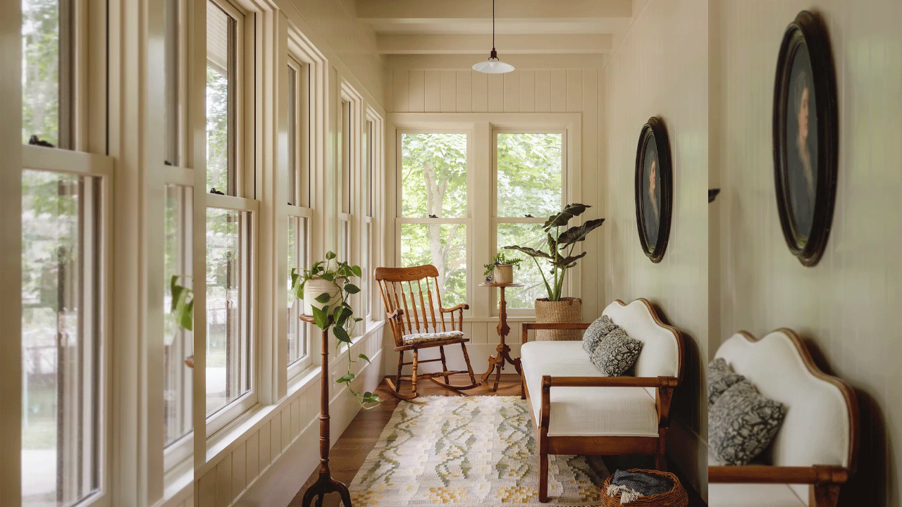 sunroom design - Private Backyard View