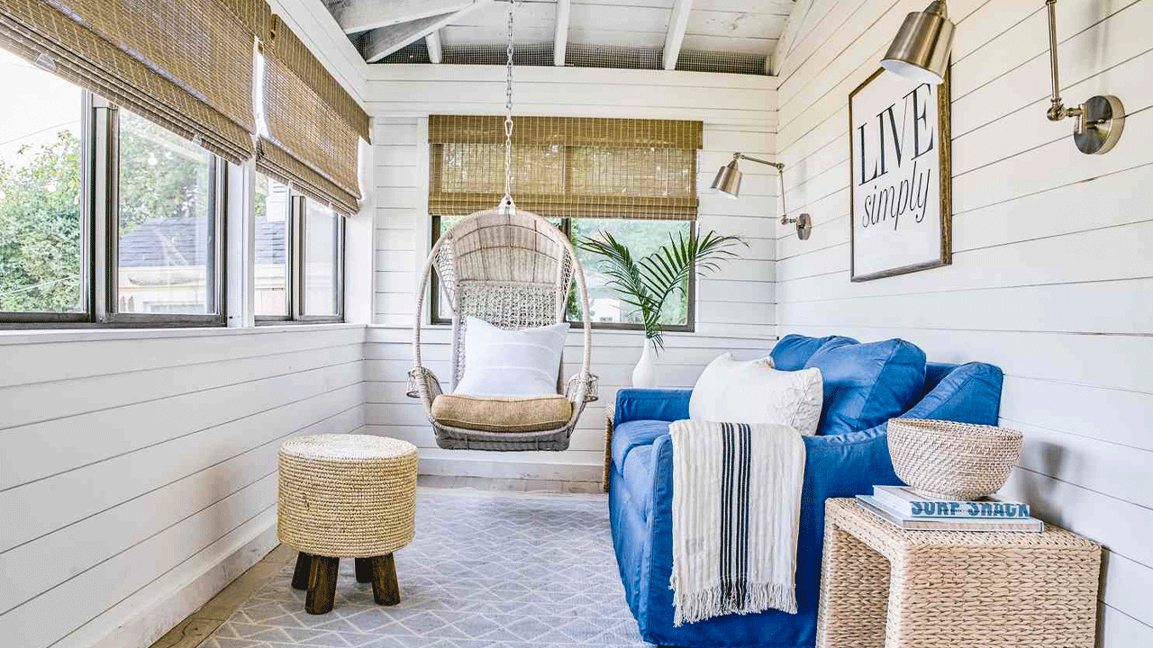 sunroom design - Set up a Hanging Chair