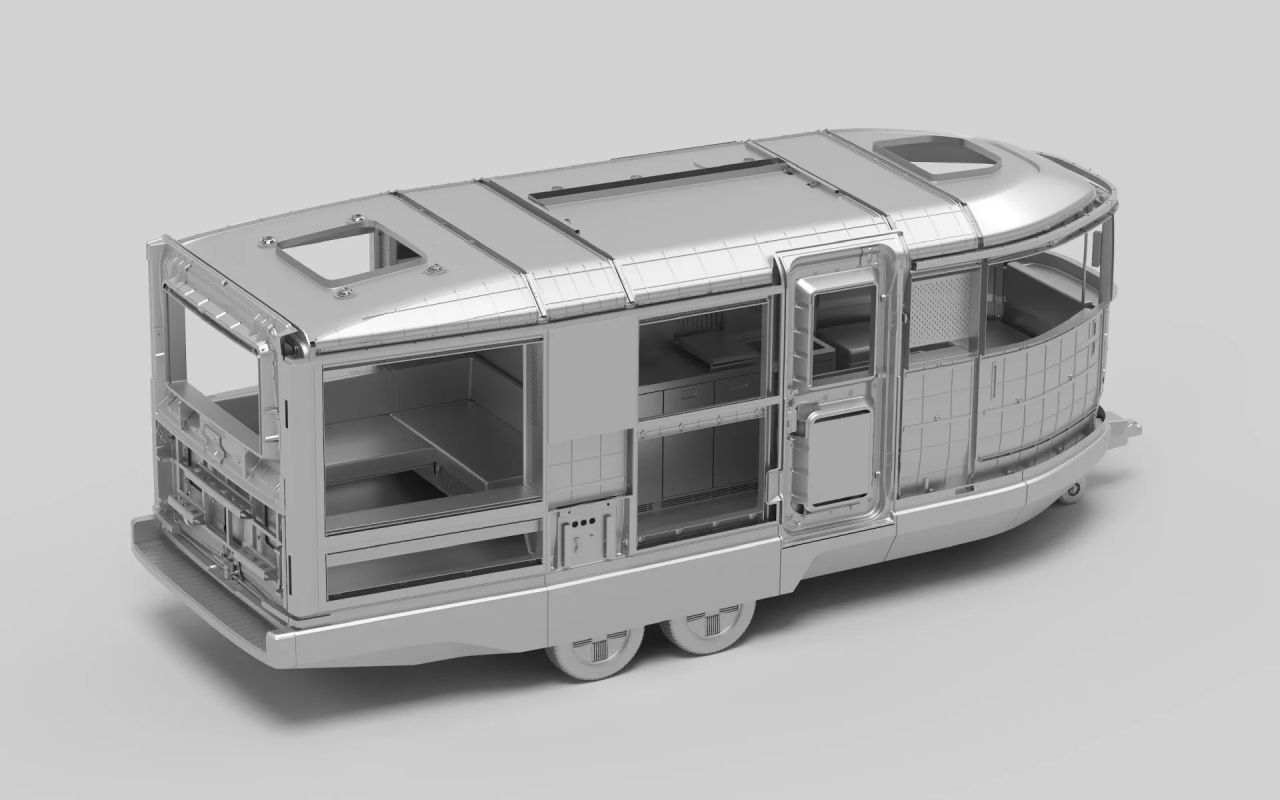 Aboard Extended-Range Electric Camper Trailer