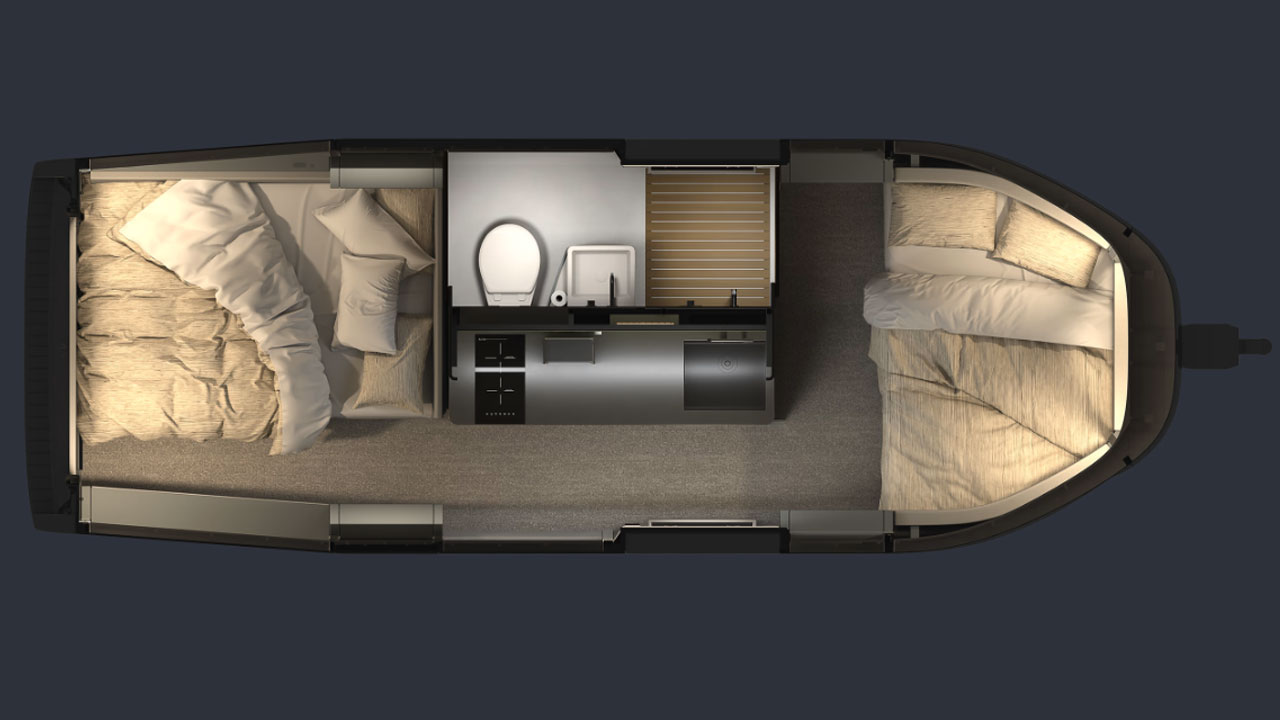 Aboard Extended-Range Electric Camper Trailer