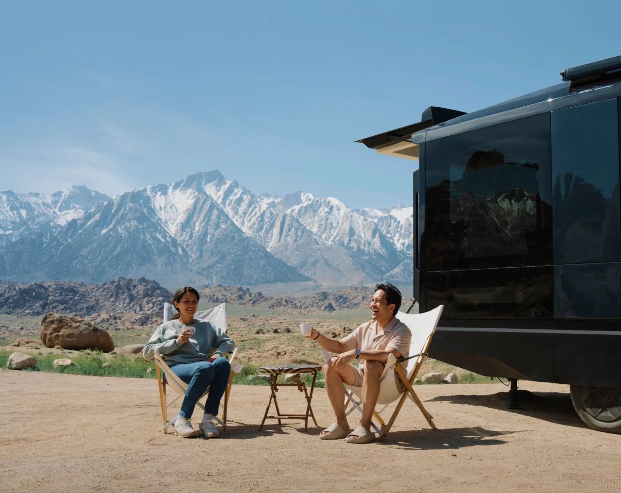 Aboard Extended-Range Electric Camper Trailer
