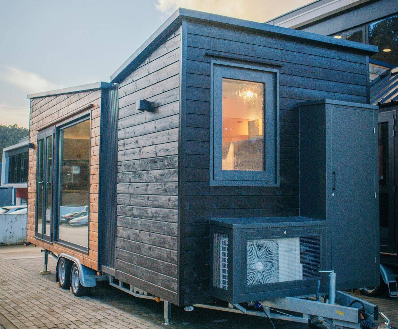 Exterior of Algarve tiny house on wheels