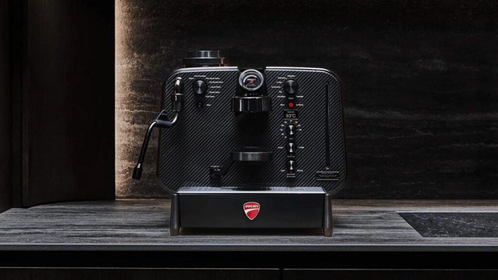 Ducati Celebrates Turning 100 With Barista M3 Carbon Fiber Espresso Machine Barista M3 1926 Limited Edition Carbon Fiber by Ducati