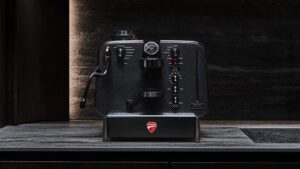 Ducati Celebrates Turning 100 With Barista M3 Carbon Fiber Espresso Machine Barista M3 1926 Limited Edition Carbon Fiber by Ducati