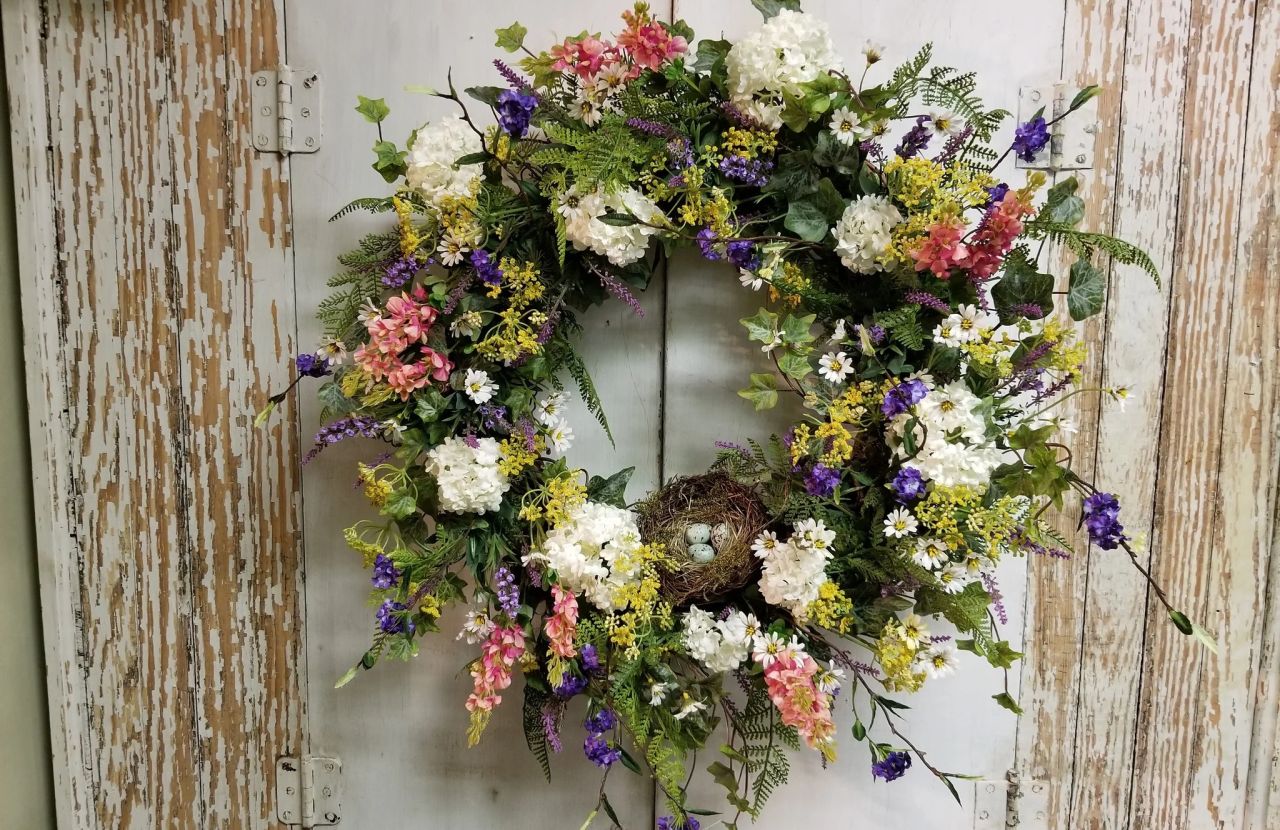 Beautiful spring wreath