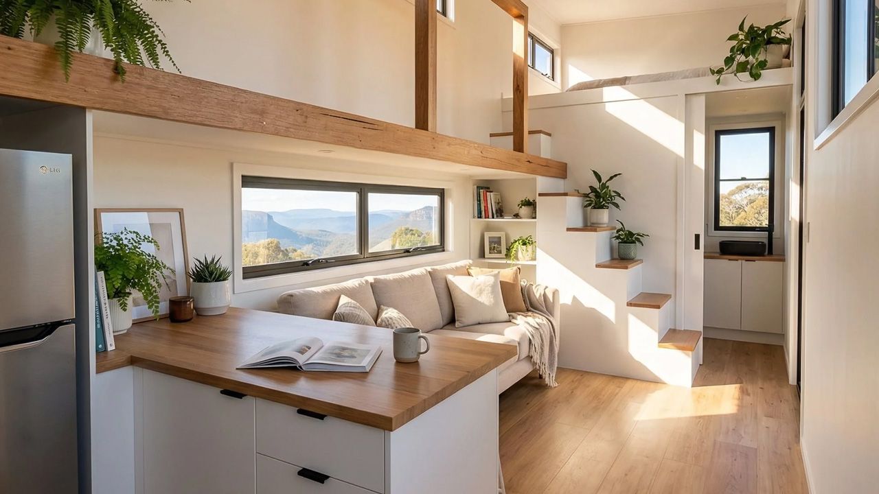 Byron Bay Tiny House - living area