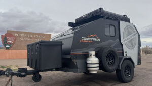 Campinawe New Crossover Solo Teardrop Trailer Trades Fixed Bed for Roomier, Multi-Use Interior Campinawe Trailer