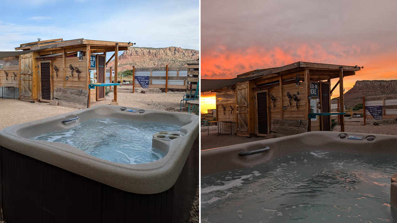Campsite in Cane Beds_Hot Tub