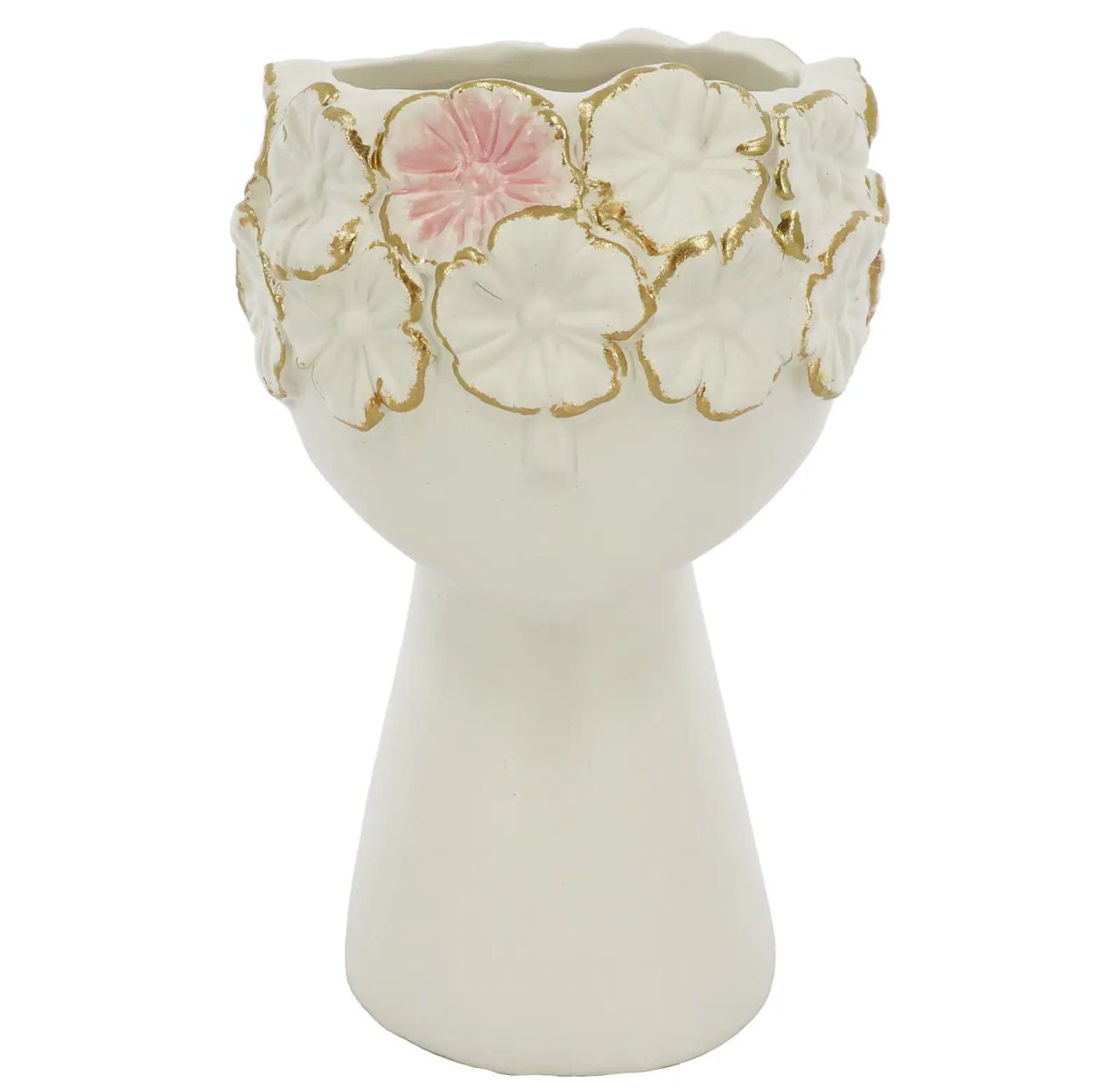 Ceramic Head Decorative Pot