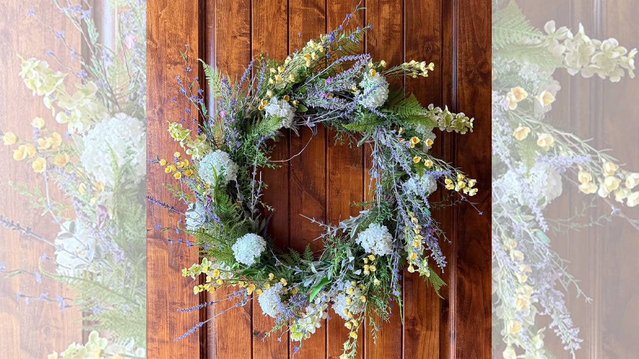 DIY Spring Floral Wreath