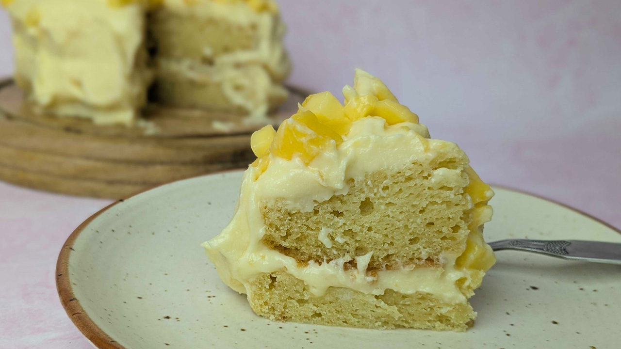 Eggless Mango Cake With Homemade Cream Cheese Frosting - Recipe (1)