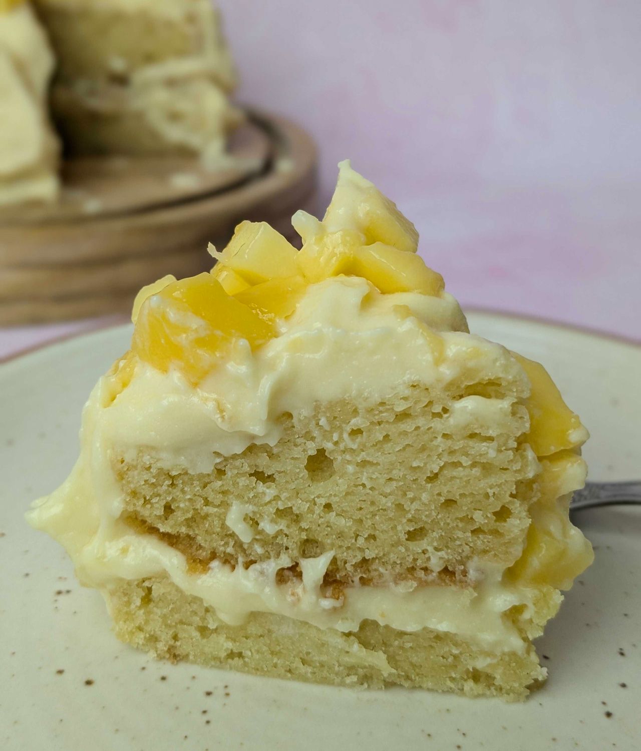 Eggless Mango Cake With Homemade Cream Cheese Frosting - Recipe