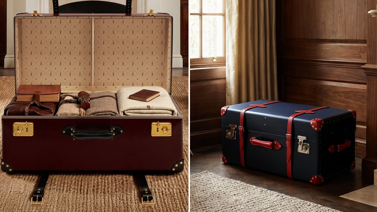Globe-Trotter Streamer trunk