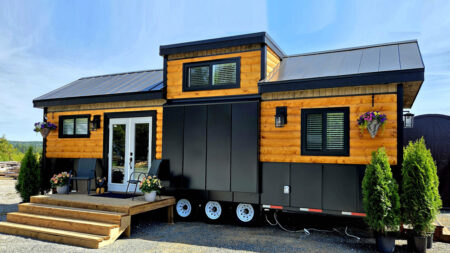 Berenstein Bear Tiny House Sleeps Six in Its Luxe Interior Berenstein tiny house on wheels
